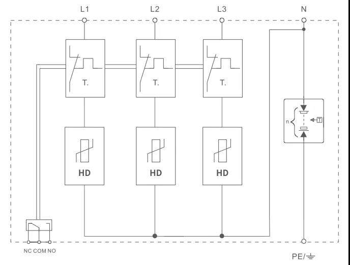 浪涌保護(hù)器遙信端子的工作原理-工作狀態(tài)